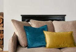 Canapé velours Olympe - Beige - 2 places