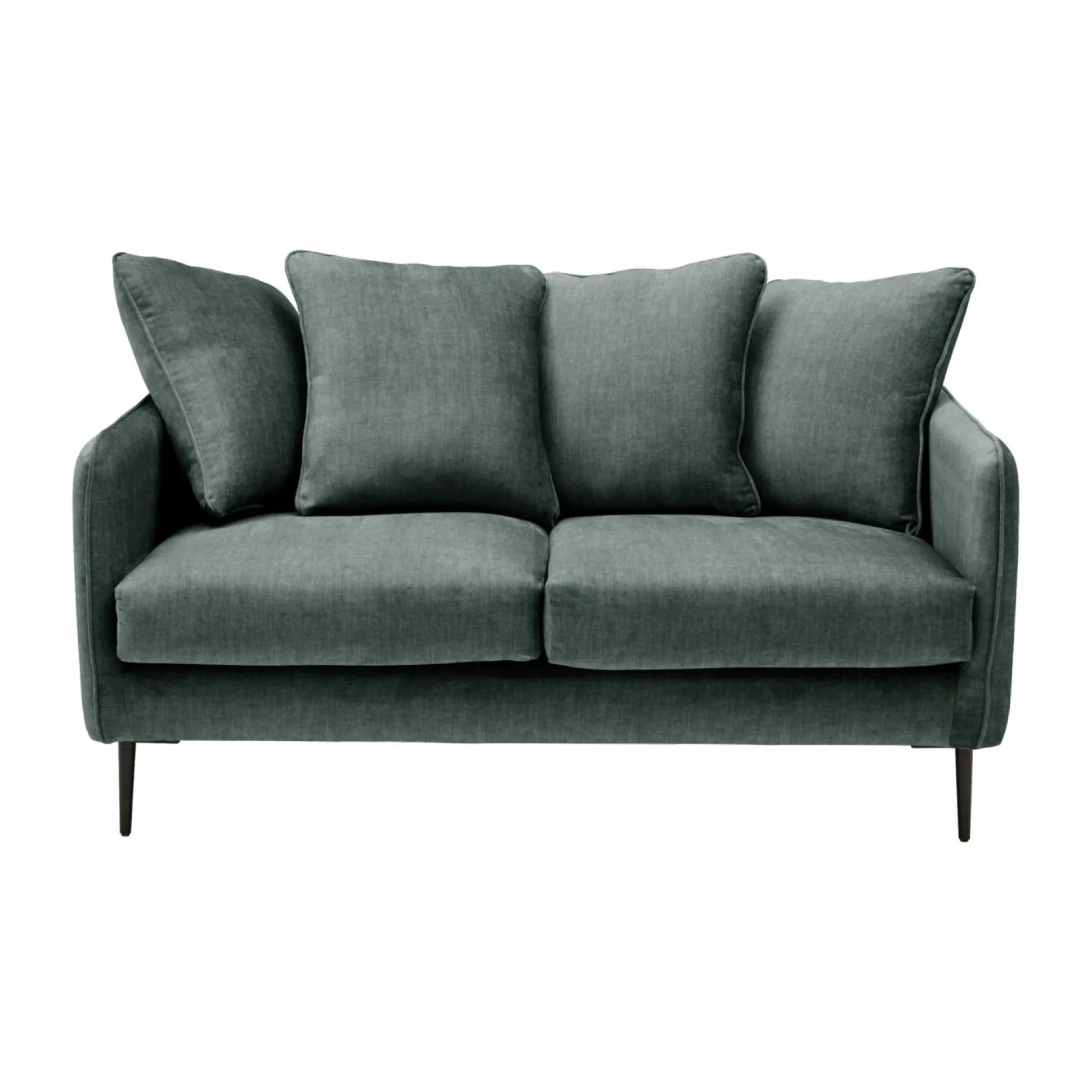 Canapé velours Olympe - Bleu - 2 places