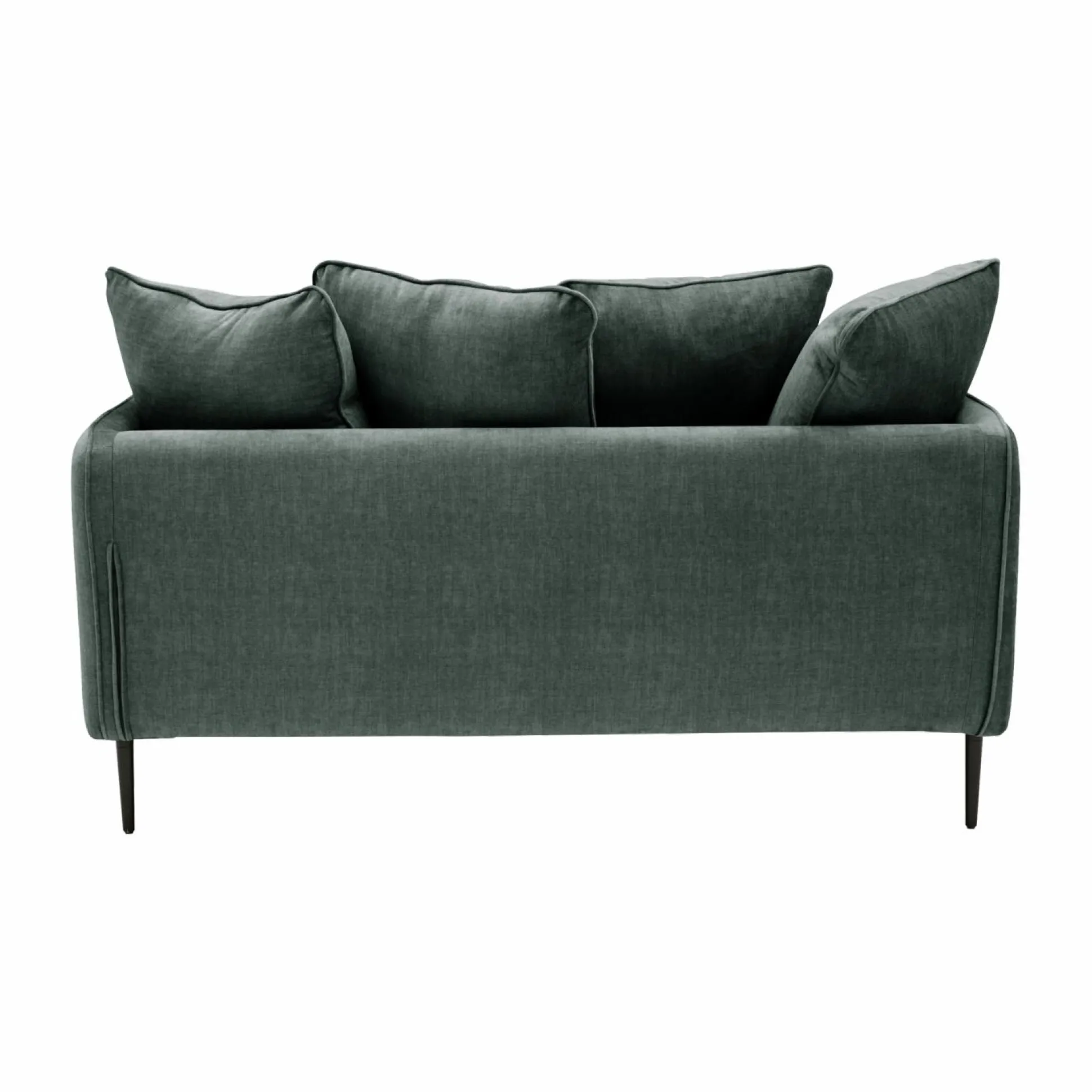 Canapé velours Olympe - Bleu - 2 places