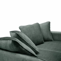 Canapé velours Olympe - Bleu - 2 places