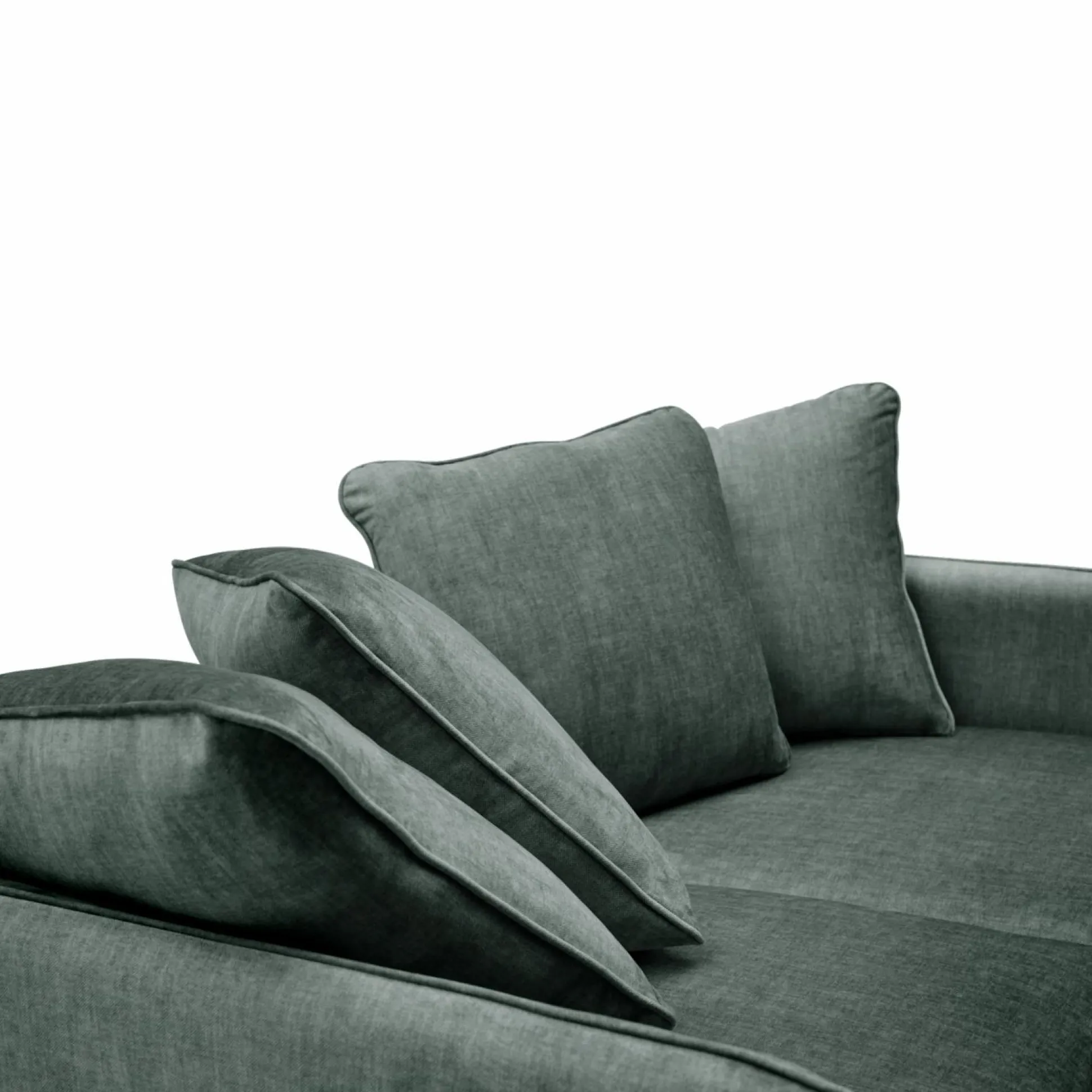 Canapé velours Olympe - Bleu - 2 places