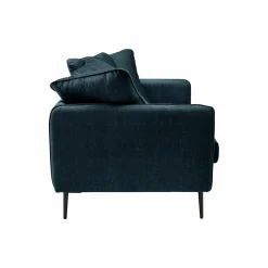 Canapé velours Olympe - Bleu Marine - 2 places