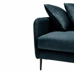 Canapé velours Olympe - Bleu Marine - 2 places