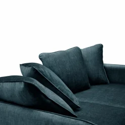 Canapé velours Olympe - Bleu Marine - 2 places