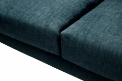 Canapé velours Olympe - Bleu Marine - 2 places