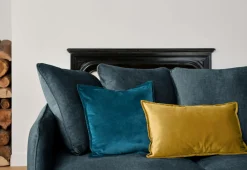 Canapé velours Olympe - Bleu Marine - 2 places