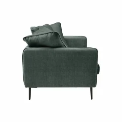 Canapé velours Olympe - Bleu - 3 places