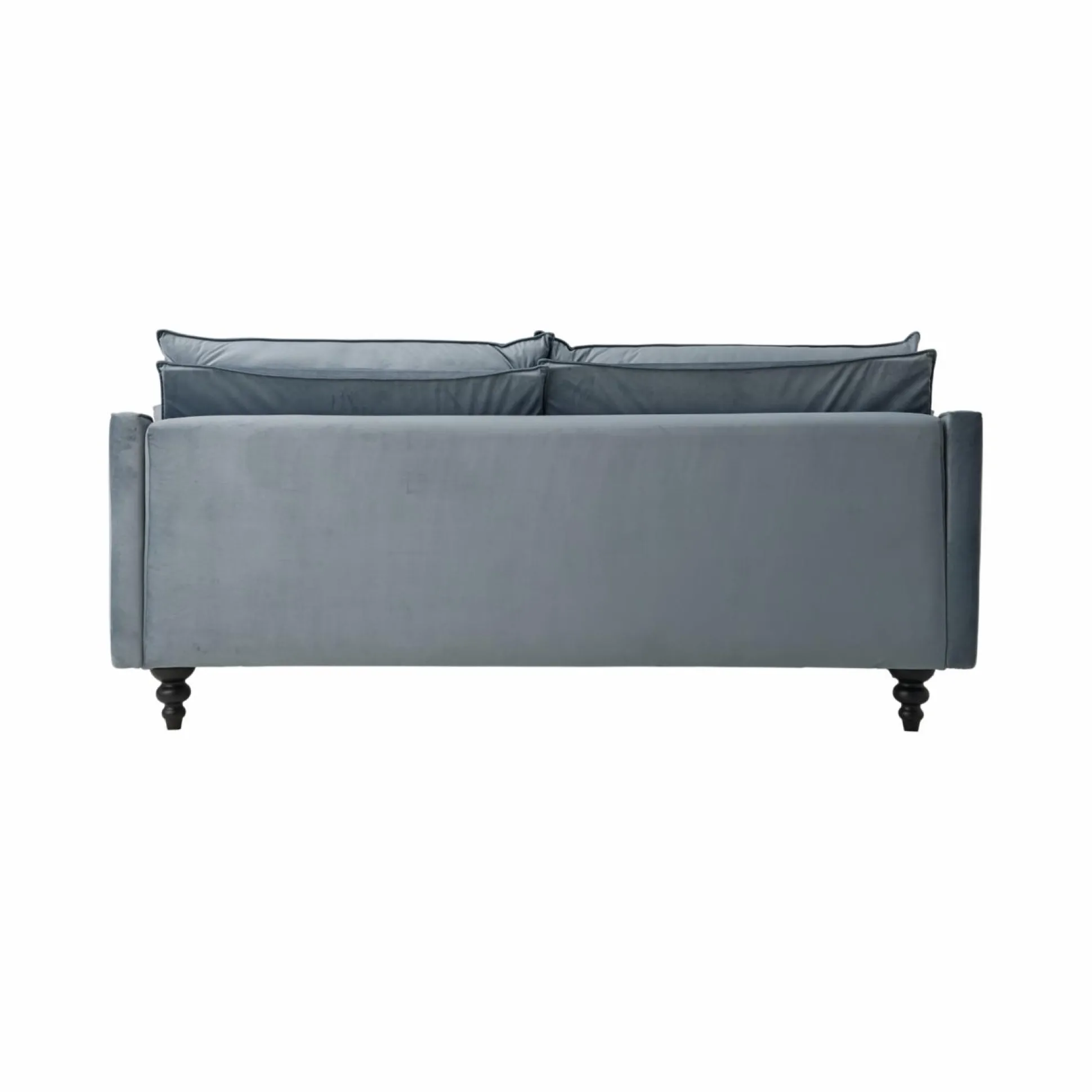 Canapé velours Orso - Bleu gris - 4 places