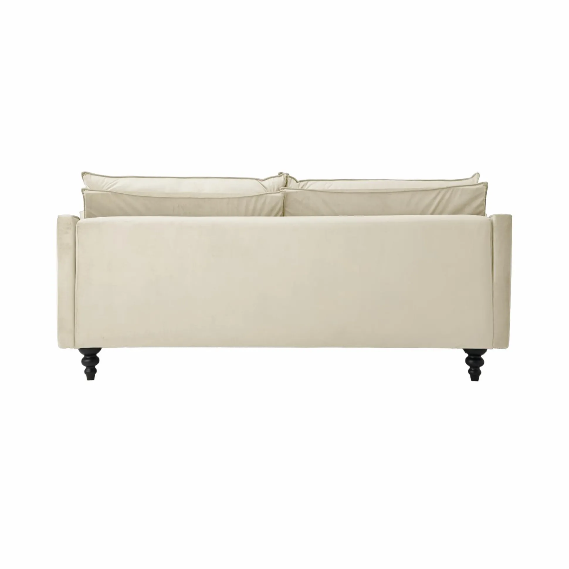 Canapé velours Orso - Ecru - 2 places