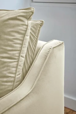 Canapé velours Orso - Ecru - 2 places