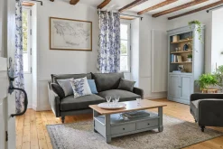 Canapé velours Orso - Gris Clair - 2 places