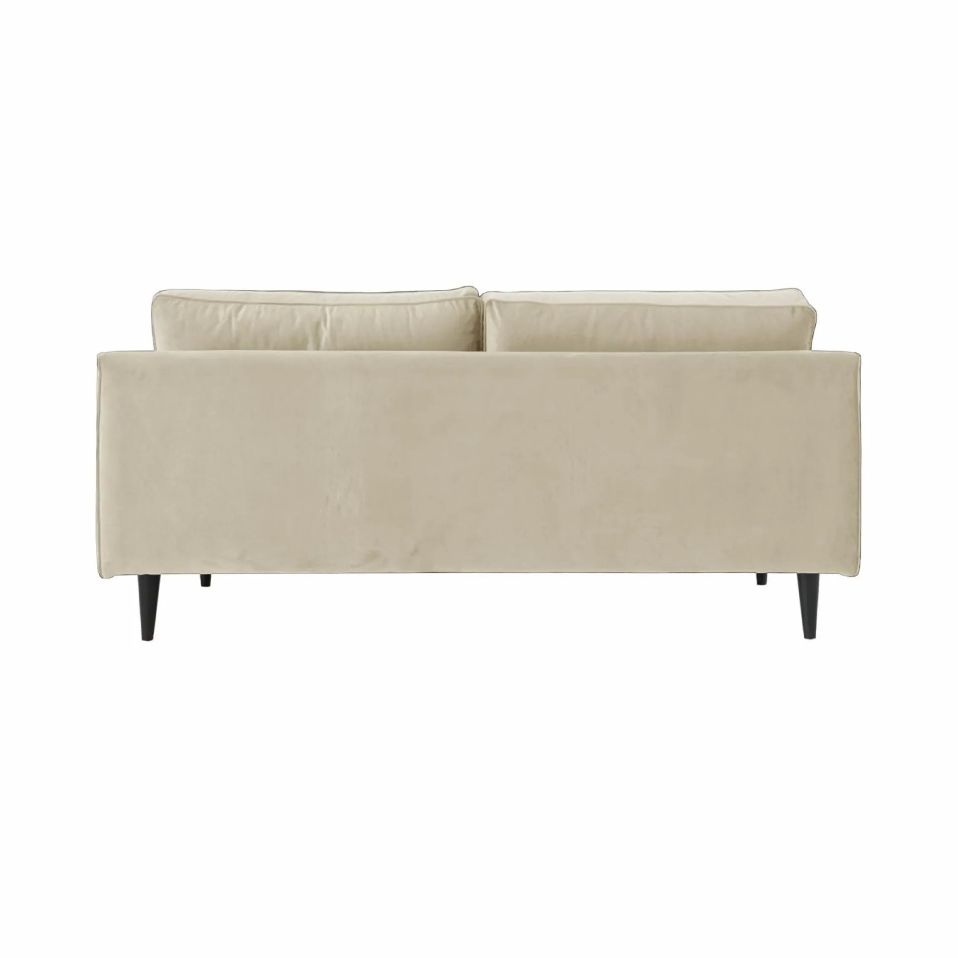 Canapé velours Oscar - Ecru - 3 places
