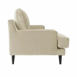 Canapé velours Oscar - Ecru - 2 places