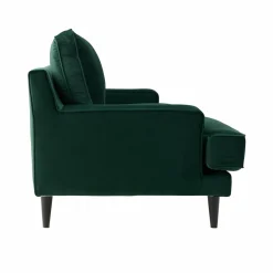Canapé velours Oscar - Vert Emeraude - 2 places