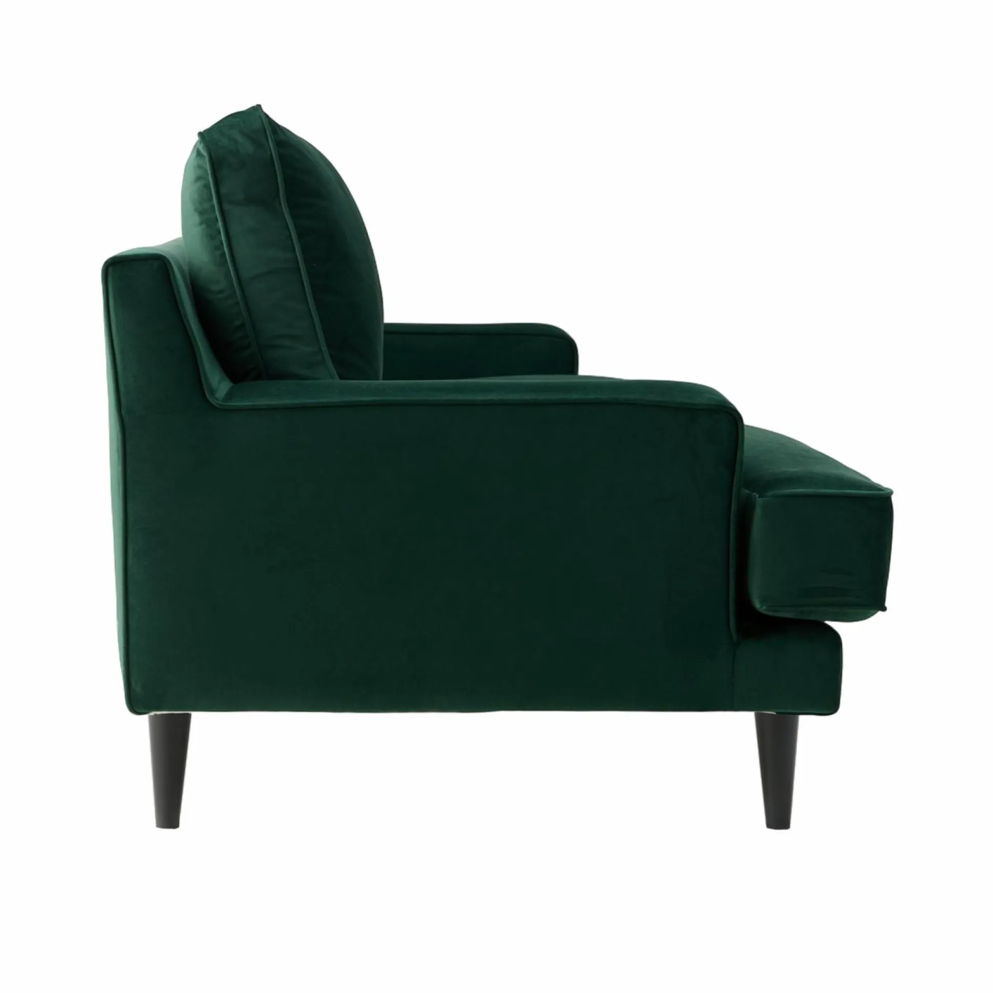 Canapé velours Oscar - Vert Emeraude - 2 places