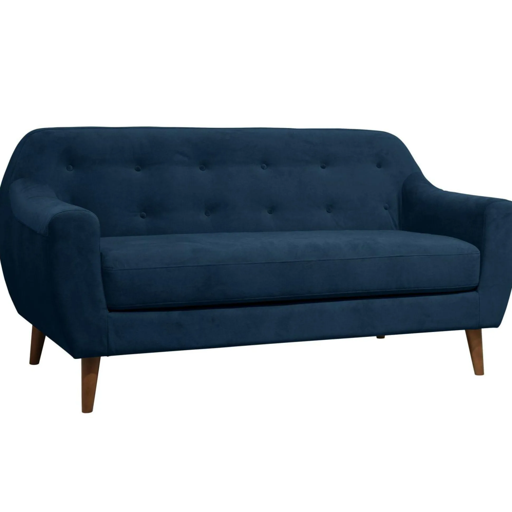 Canapé velours Paimpol - Bleu Nuit - 3 places