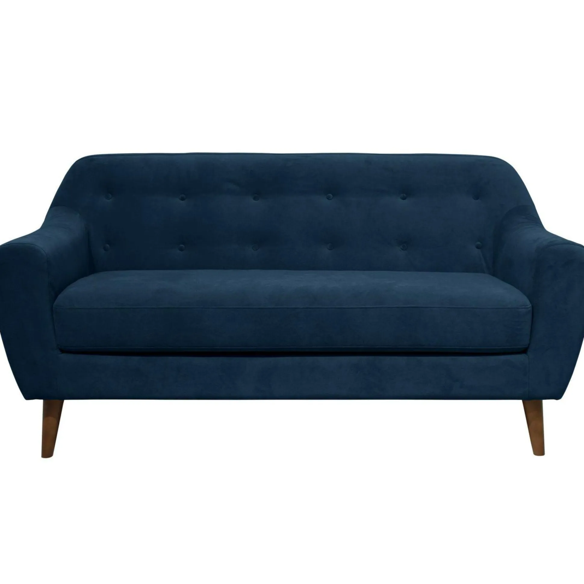 Canapé velours Paimpol - Bleu Nuit - 2 places