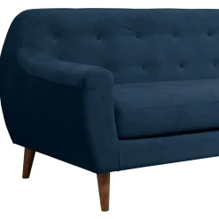 Canapé velours Paimpol - Bleu Nuit - 2 places