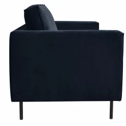 Canapé velours Pietra - Bleu Nocturne