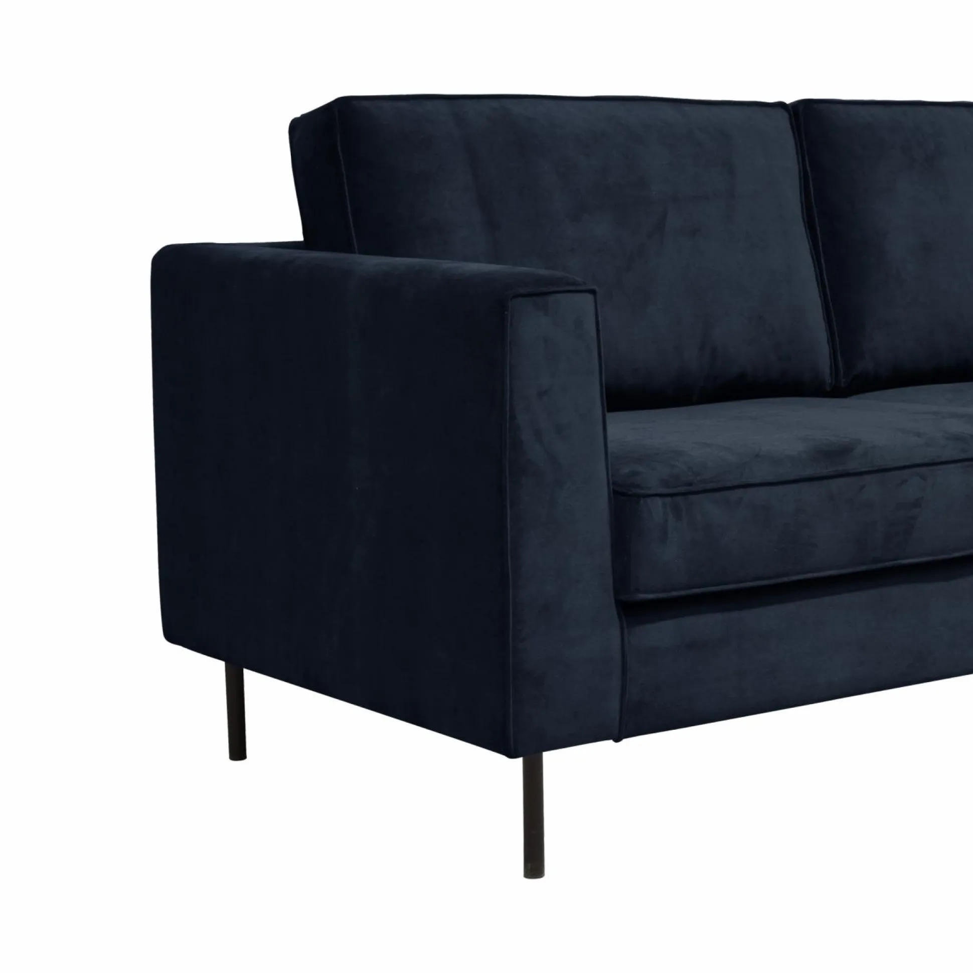 Canapé velours Pietra - Bleu Nocturne