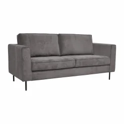 Canapé velours Pietra - Gris Clair