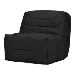 Chauffeuse BZ tissu matelas 12 cm Gavroche - Noir