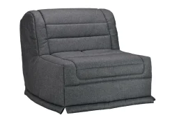 Chauffeuse BZ tissu matelas 12 cm Grace - Gris Foncé