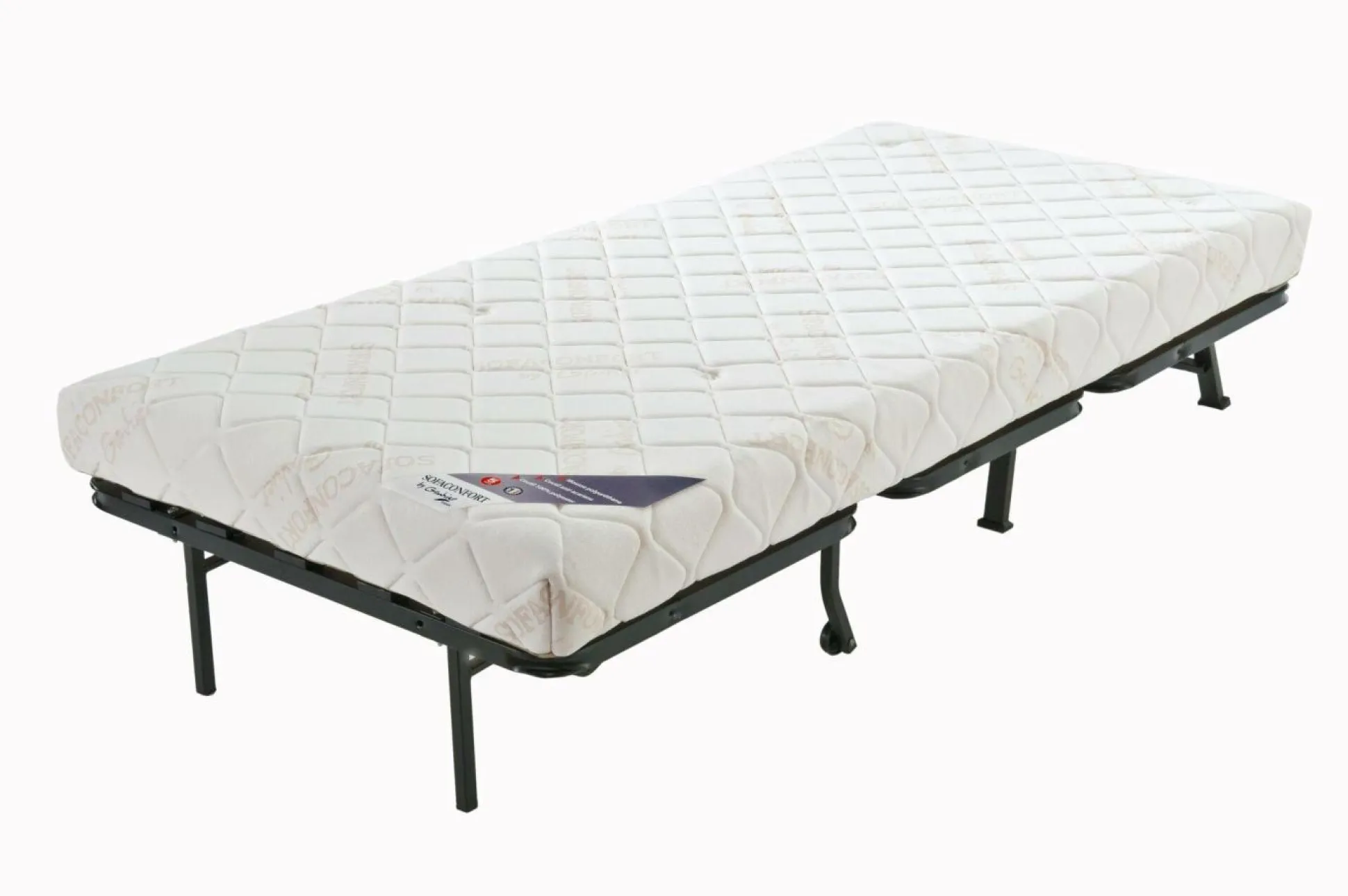 Chauffeuse BZ tissu matelas 12 cm Grace - Bleu Marine