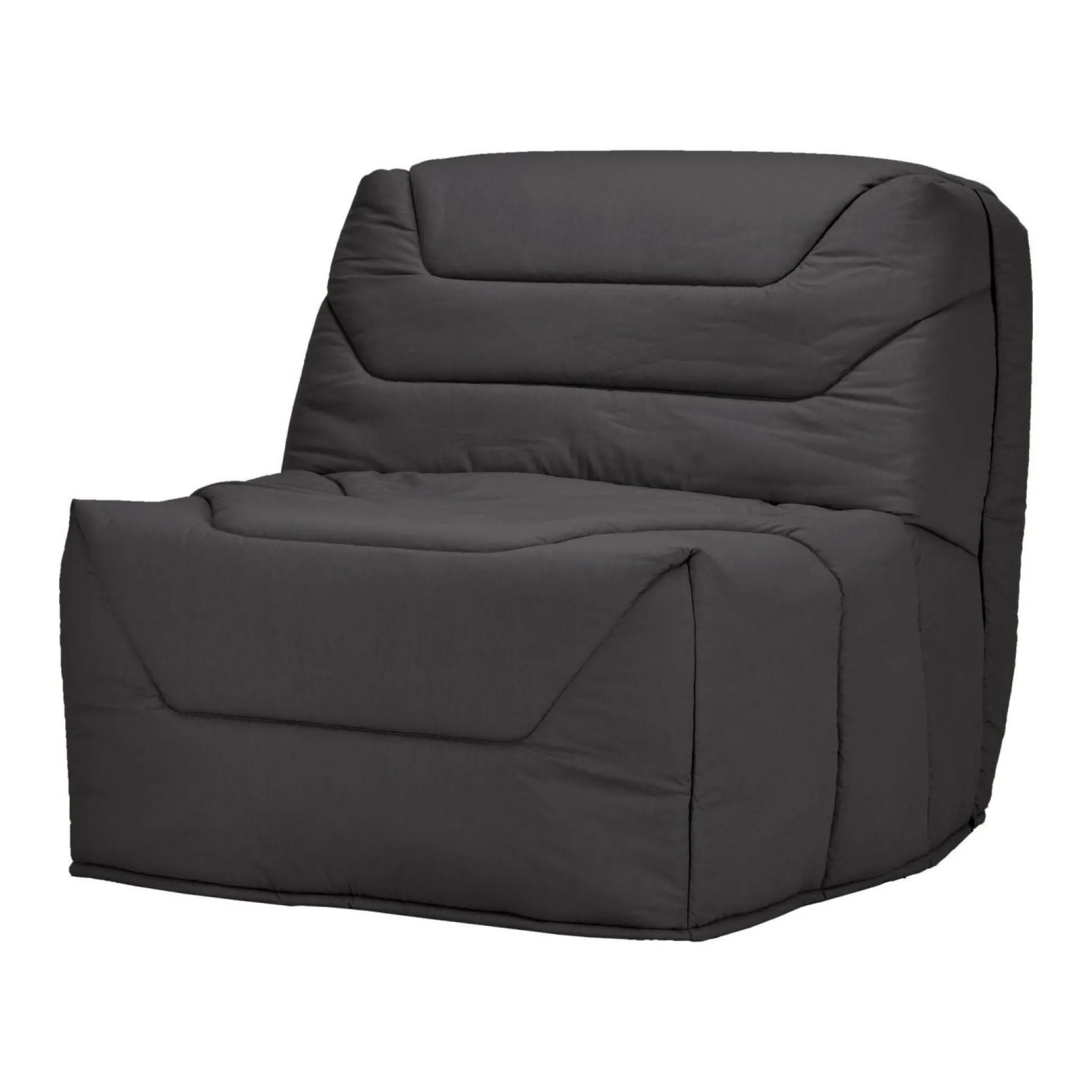 Chauffeuse BZ tissu matelas 12 cm Gavroche - Anthracite