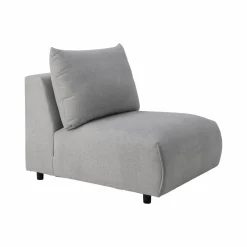 Chauffeuse pour canapé modulable tissu Solal - Gris