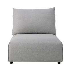 Chauffeuse pour canapé modulable tissu Solal - Gris