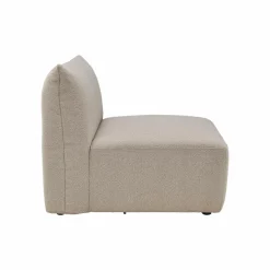 Chauffeuse pour canapé modulable tissu Pixel - Naturel