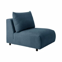 Chauffeuse pour canapé modulable tissu Solal - Bleu