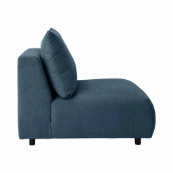 Chauffeuse pour canapé modulable tissu Solal - Bleu