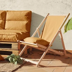 Chilienne en tissu recyclé Heva - Curry