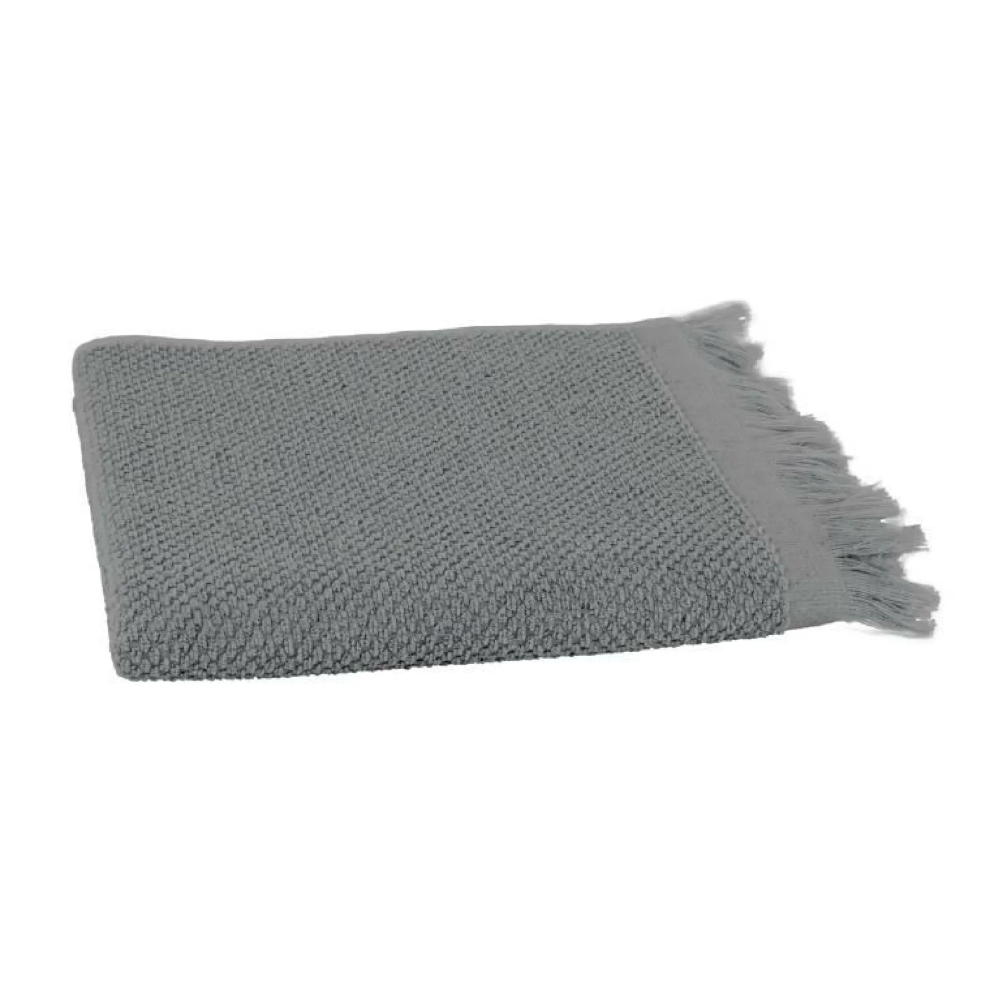 CLARYSSE Serviette de toilette lin Lise - Anthracite - Serviette de toilette 50 x 100 cm