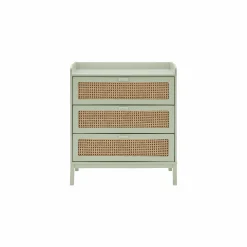 Commode 3 tiroirs Sam - Vert sauge