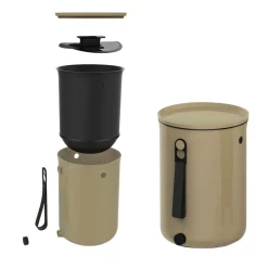 Composteur interieur Bokashi Organko 2 - Capuccino