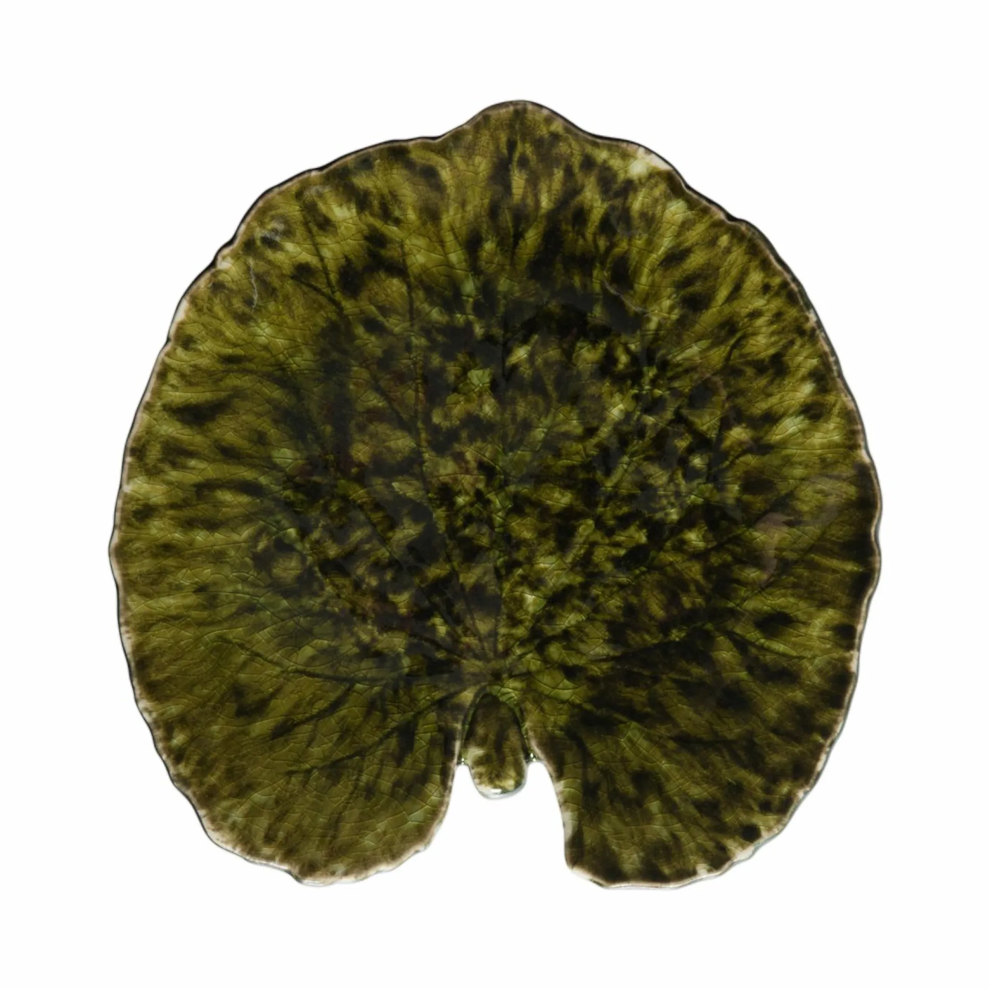 COSTA NOVA Assiette grès feuille Alchémille Riviera Foret