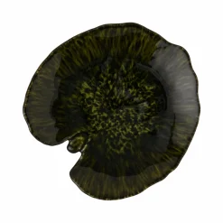 COSTA NOVA Assiette grès feuille Alchémille Riviera Foret