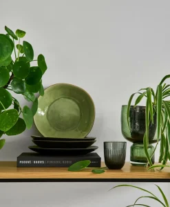 COSTA NOVA Lot de 6 Assiettes creuses Riviera - Vert feuille