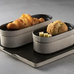 COSTA NOVA Plateau creux ovale grès déco 19 cm Notos