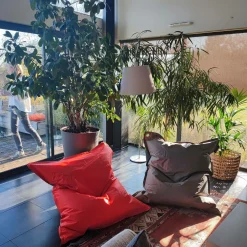 COTTON WOOD Pouf de sol rectangulaire 110 x 130 cm IN&OUT - Vert Emeraude