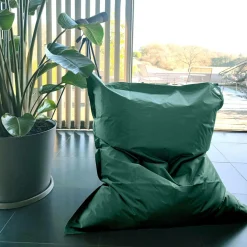 COTTON WOOD Pouf de sol rectangulaire 110 x 130 cm IN&OUT - Vert Emeraude