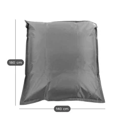 COTTON WOOD Pouf de sol rectangulaire 140 x 180 cm IN&OUT - Taupe