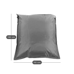 COTTON WOOD Pouf de sol rectangulaire 110 x 130 cm IN&OUT - Gris Anthracite