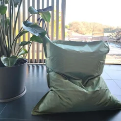 COTTON WOOD Pouf de sol rectangulaire 140 x 180 cm IN&OUT - Vert sauge