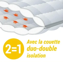 Couette chaude coton biologique Coline - 240 x 220 cm