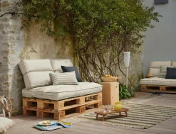 Coussin d'Extérieur recyclé Heva - Ecru