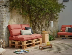 Coussin d'Extérieur recyclé Heva - Tomette 1